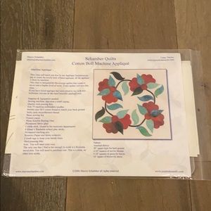 Quilting, Embroidery cotton boll machine appliqué